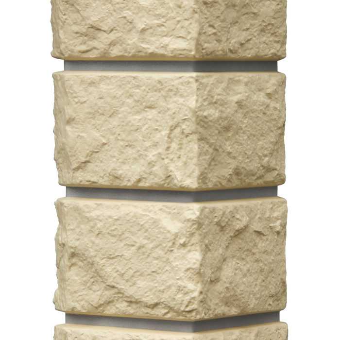 Угол наружный Grand Line Колотый камень Премиум Шампань